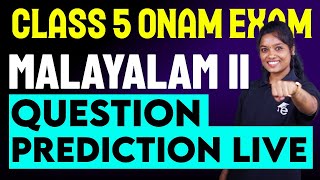 Class 5 Malayalam 2  Onam Exam Question Prediction Live  Eduport [upl. by Sebastiano748]