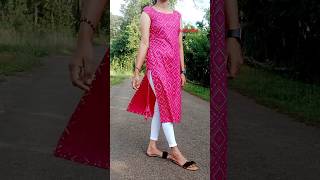 Designer side dori kurti cutting and stiching shorts [upl. by Eva]