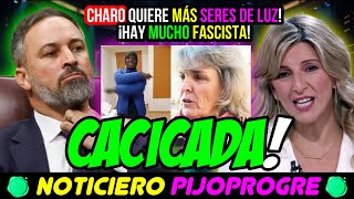 CACICADA CONTRA VOX EN GALICIA RIDÍCULO DE YOLANDA DÍAZ EN TVE Y CHARO LOCA POR LOS SERES DE LUZ [upl. by Recneps]