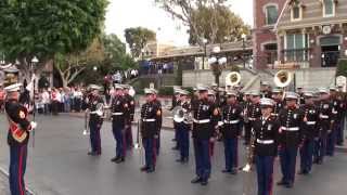 1st Marine Division Band  Disneyland  Veterans Day 2014 [upl. by Jeramie]