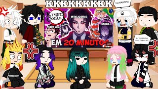 Hashiras react DEMON SLAYER ACADEMIA DOS HASHIRAS 2 EM 20 MINUTOS PARÓDIA REDUBLAGEM 😂❤️ [upl. by Hildegaard]