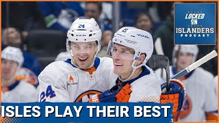 The New York Islanders Played Their Best Game of the Season and Downed the Canucks [upl. by Halvaard558]