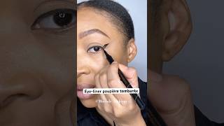 Eyeliner paupière tombante makeup eyeliner eyelinertutorial eyemakeup liner eyelinermakeup [upl. by Carlene692]