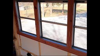 Skoolie Build EP 18 Painting the interior ceiling and resealing windows [upl. by Eidac]