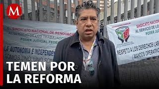 Trabajadores del Poder Judicial bloquean acceso a tribunales en Ciudad de México [upl. by Eskil]