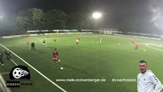 Fussballtraining Passtraining  Dreieckpassen mit Passtor [upl. by Breen]