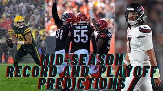 MidSeason Record and Playoffs Predictions NFL 2024 [upl. by Carmelina933]