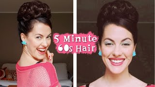 Quick 1960s Updo ⎢ IGTV TUTORIAL [upl. by Eleph]