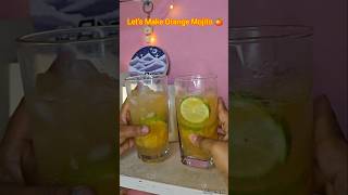 Orange Mojito food drink orangemojito mojito cooking art aesthetic refreshing shorts easy [upl. by Lavella]