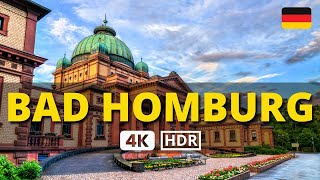 😍 BAD HOMBURG Germany  Walking Tour through the OLD TOWN 4K 60fps UHD 👏🏼 [upl. by Kirtap]