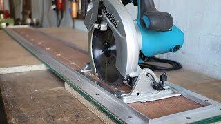 Make A Circular Saw Guide Track  DIY Cutting Guide For Circular Saw [upl. by Irmina788]