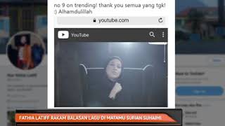 Fathia Latiff rakam balasan lagu Di Matamu Sufian Suhaimi [upl. by Sivad]