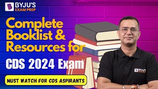 Complete Booklist amp Resources for CDS 2024 Exam  Best Books for CDS Exam Preparation  CDS 2024 [upl. by Rolandson102]