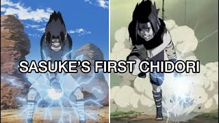 Sasukes FIRST CHIDORI Sasuke vs Gaara  Naruto English Sub [upl. by Tibold]