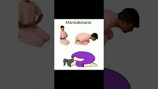 🧘🧘 Mandukasana fitness wellness workout yoga [upl. by Dari608]