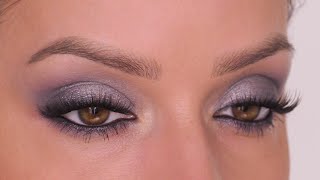 How To Rock Silvery Grey Eyeshadow  Shonagh Scott [upl. by Llyrrad]