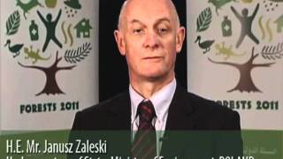 International Year of Forests Forests 2011  HE Mr Janusz Zaleski [upl. by Leirraj]