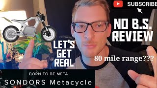 SONDORS METACYCLE  WHAT YOU NEED TO KNOW  NO BS REVIEW OF SPECS EBIKE VICE [upl. by Odlabso]