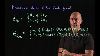 Kronecker delta and LeviCivita symbol  Lecture 7  Vector Calculus for Engineers [upl. by Cho841]