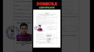 🚨DOMICILE CERTIFICATE For WBJEE Counselling 2024✅  WBJEE Domicile  WBJEE Counselling Process 2024📝 [upl. by Aivatra]