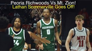 Peoria Richwoods Vs Mt Zion 3A 3rd Place Game Latham Sommerville Goes Off For 22 Points [upl. by Crompton]