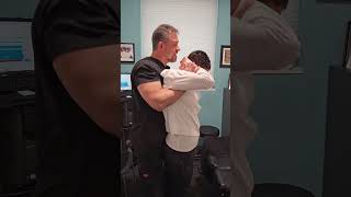 Chiropractic Adjustment  Standing Thoracic Lift chiro chiropracticadjustment getadjusted [upl. by Gurango15]