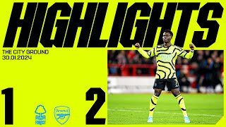 HIGHLIGHTS  Nottingham Forest vs Arsenal 12  Gabriel Jesus Saka [upl. by Llenahc26]