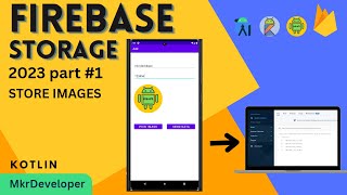 how to save Images to the Firebase storage Android studio  Kotlin [upl. by Aihsel]