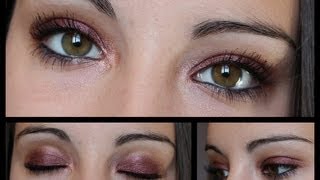 Tutoriel Maquillage 2 Maquillage dAutomne avec du Bordeaux [upl. by Aenea]