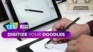 CES 2019 This tablet makes paper drawings digital [upl. by Macpherson]