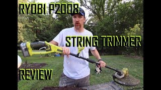 RYOBI 18V ONE STRING TRIMMEREDGER FULL REVIEW [upl. by Bopp]