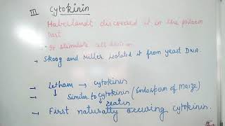 Cytokinin Plant Hormone [upl. by Llevram916]