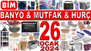 BİM BANYO MUTFAK GEREÇLERİ BU CUMA  BİM ÇEYİZLİK AKTÜEL  BİM 26 OCAK 2024 KATALOĞU  BİM AKTÜEL [upl. by Ahseyk361]