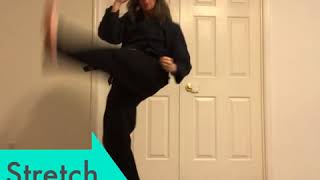 Kick demo from a 55 year old martial art woman [upl. by Elylrac]