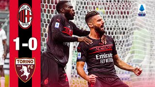 Giroud wins it  AC Milan 10 Torino  Highlights Serie A [upl. by Montagu]