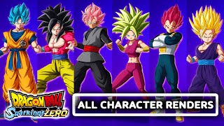 DRAGON BALL Sparking ZERO – All New 182 Character Renders [upl. by Aicilanna]