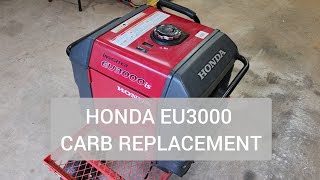 Honda EU3000is carburetor replacement [upl. by Hefter]