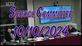 Lynn School Committee Meeting  October 10 2024 [upl. by Bust]