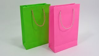 Paper Bag Making At Home  How To Make Shopping Bag With Paper [upl. by Ranite521]