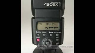 Canon Speedlite 430EX II flash slideshow [upl. by Mecke]