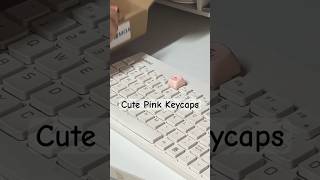 Cute Pink Keycaps ASMR Just finished changing the keycaps of my keyboard asmr keyboard cute [upl. by Eelirol33]