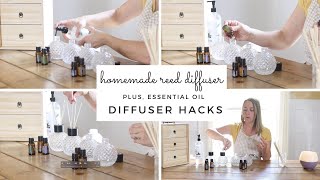 Homemade Reed Diffuser  Oil Diffuser Hacks [upl. by Sprung]