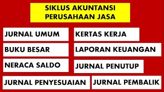 SIKLUS AKUNTANSI PERUSAHAAN JASA  DARI JURNAL UMUM SAMPAI JURNAL PEMBALIK [upl. by Alded]