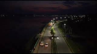 Night View Of Foreshore Road  Nishat Kashmir 🍁❤️ beautyofkashmir [upl. by Eob]