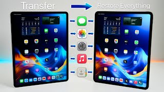 How To Transfer Everything From Your Old iPad to a New iPad Pro Air iPad or Mini [upl. by Phyllida]