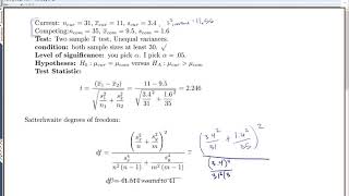 Example Satterthwaite degrees of freedom [upl. by Anirehs]