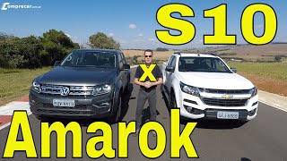 Comparativo VW Amarok V6 x Chevrolet S10 High Country [upl. by Rashidi992]