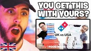 Brit Reacts to US vs UK Dominos  Food Wars [upl. by Jeffers]