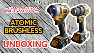 UNBOXING  Taladro y Atornillador de impacto DEWALT ATOMIC 20V Max BRUSHLESS [upl. by Kramlich]