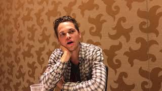 Interview 2 with Supernaturals Alexander Calvert  Comic Con 2018 [upl. by Aikcin]